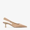 Amel 50 Slingback in pelle scamosciata color chai Amel 50 Slingback in pelle scamosciata color chai