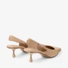 Amel 50 Slingback in pelle scamosciata color chai Amel 50 Slingback in pelle scamosciata color chai
