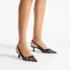 Amita 45 Pumps nere Jimmy Choo in pizzo e spazzolato Amita 45 Pumps nere Jimmy Choo in pizzo e spazzolato