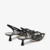 Amita 45 Pumps nere Jimmy Choo in pizzo e spazzolato Amita 45 Pumps nere Jimmy Choo in pizzo e spazzolato