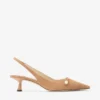 Amita 45 Slingback in pelle scamosciata color caramello Amita 45 Slingback in pelle scamosciata color caramello