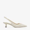 Amita 45 Slingback in raffia fine naturale Amita 45 Slingback in raffia fine naturale