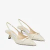Amita 45 Slingback in raffia fine naturale Amita 45 Slingback in raffia fine naturale