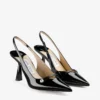 Amita 85 Slingback in pelle nappa verniciata nera Amita 85 Slingback in pelle nappa verniciata nera