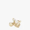 Anello Jc Multi Pearl Anello in metallo con finitura dorata e perle Anello Jc Multi Pearl Anello in metallo con finitura dorata e perle