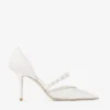 Aurelie 85 Ivory: décolleté in pizzo jimmy choo con decorazioni in perla Aurelie 85 Ivory: décolleté in pizzo jimmy choo con decorazioni in perla