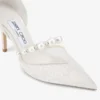 Aurelie 85 Ivory: décolleté in pizzo jimmy choo con decorazioni in perla Aurelie 85 Ivory: décolleté in pizzo jimmy choo con decorazioni in perla