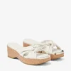 Avenue Wedge 50 Mules con zeppa in pelle nappa color latte Avenue Wedge 50 Mules con zeppa in pelle nappa color latte