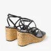 Ayla 85 Zeppa in pelle nappa nera Ayla 85 Zeppa in pelle nappa nera