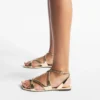 Ballerine Ayla in pelle metallizzata dorata Ballerine Ayla in pelle metallizzata dorata