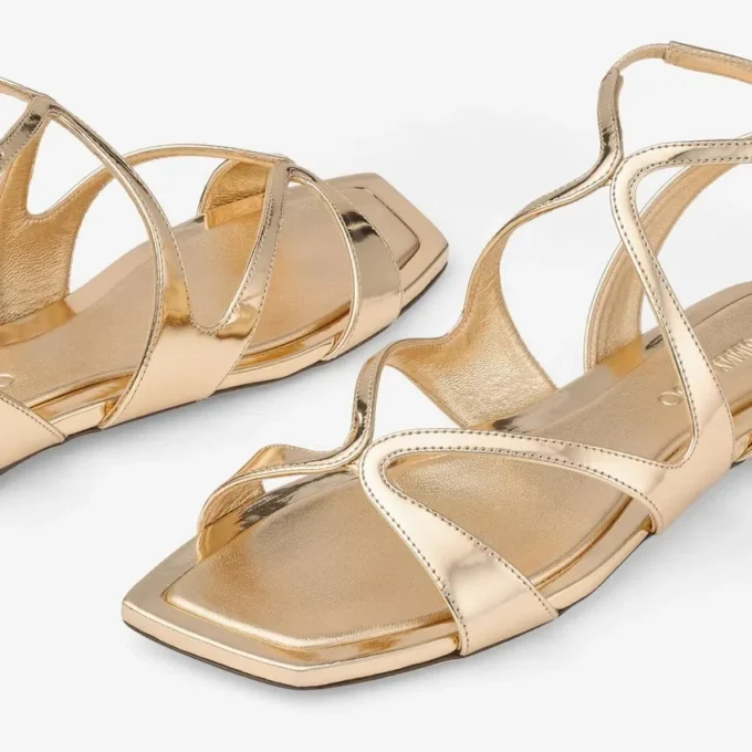 Ballerine Ayla in pelle metallizzata dorata Ballerine Ayla in pelle metallizzata dorata
