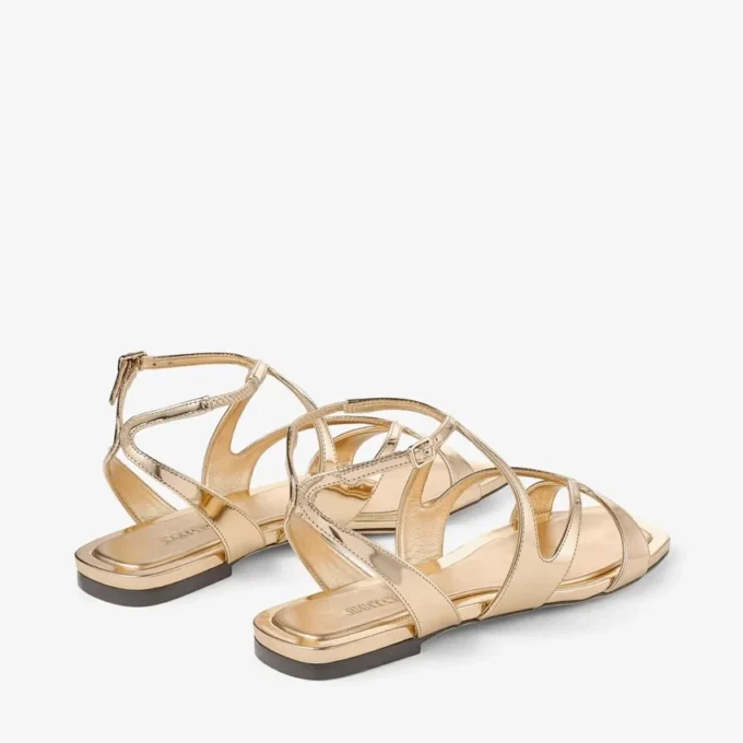 Ballerine Ayla in pelle metallizzata dorata Ballerine Ayla in pelle metallizzata dorata