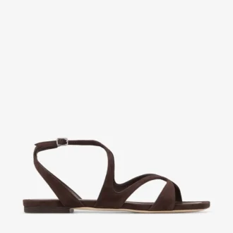 Ballerine Ayla in pelle scamosciata color cioccolato