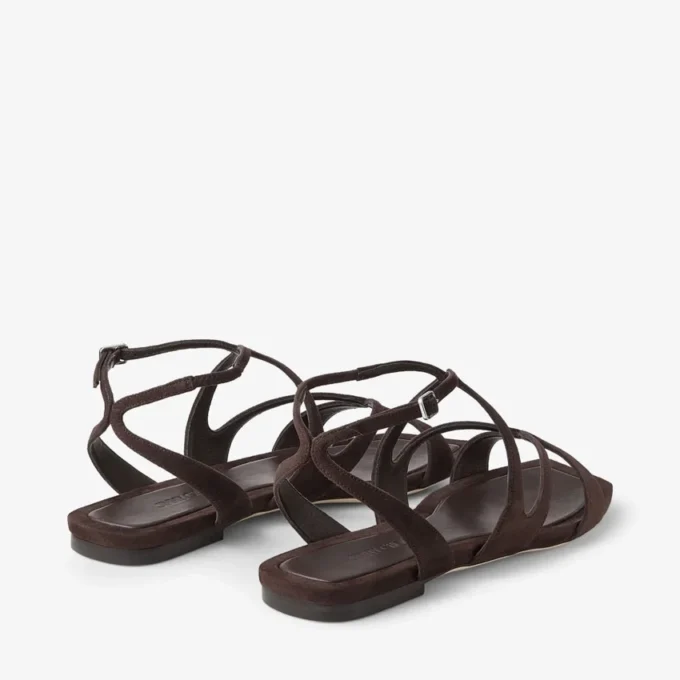 Ballerine Ayla in pelle scamosciata color cioccolato Ballerine Ayla in pelle scamosciata color cioccolato