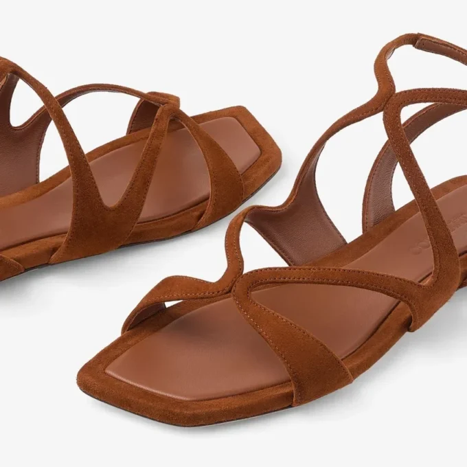 Ballerine Ayla in pelle scamosciata marrone chiaro Ballerine Ayla in pelle scamosciata marrone chiaro
