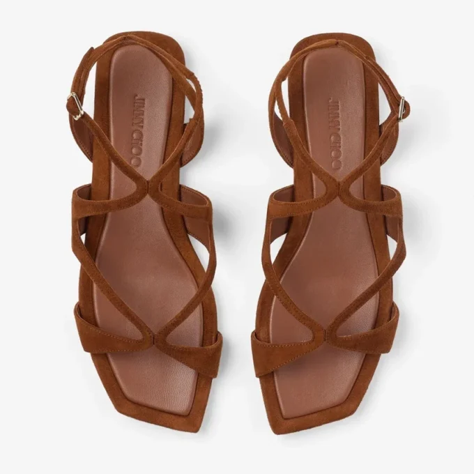 Ballerine Ayla in pelle scamosciata marrone chiaro Ballerine Ayla in pelle scamosciata marrone chiaro
