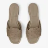 Ballerine Dina in pelle di struzzo color taupe Ballerine Dina in pelle di struzzo color taupe