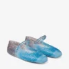 Ballerine in gomma Jelly Denim Degradé con decorazioni in cristallo