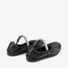 Ballerine Jade in morbida pelle nappa nera con cinturino in cristallo Ballerine Jade in morbida pelle nappa nera con cinturino in cristallo