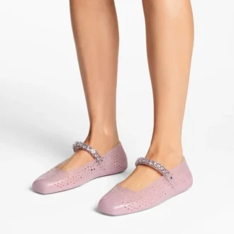 Ballerine Jelly Cotton Candy con decorazioni in cristallo