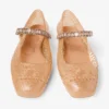 Ballerine Jelly Light Toffee con decorazioni in cristallo Ballerine Jelly Light Toffee con decorazioni in cristallo