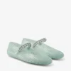 Ballerine Jelly Light Verde con decorazioni in cristallo Ballerine Jelly Light Verde con decorazioni in cristallo