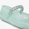 Ballerine Jelly Light Verde con decorazioni in cristallo Ballerine Jelly Light Verde con decorazioni in cristallo