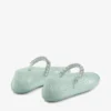 Ballerine Jelly Light Verde con decorazioni in cristallo Ballerine Jelly Light Verde con decorazioni in cristallo