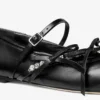 Ballerine Loli in nappa nera lucida con fiocchi in morbida pelle Ballerine Loli in nappa nera lucida con fiocchi in morbida pelle