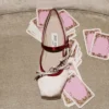 Ballerine Loli in raso color macaron e rosso rubino con fiocchi in raso Ballerine Loli in raso color macaron e rosso rubino con fiocchi in raso