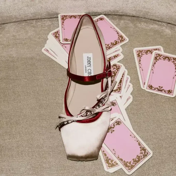 Ballerine Loli in raso color macaron e rosso rubino con fiocchi in raso Ballerine Loli in raso color macaron e rosso rubino con fiocchi in raso