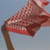 Bandana Sula in cotone con stampa a quadretti in rosso rubino Bandana Sula in cotone con stampa a quadretti in rosso rubino
