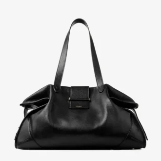Bar Holdall Borsa da viaggio grande in pelle Biker nera