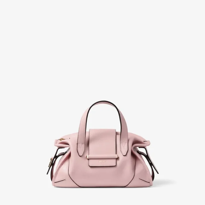 Bar Holdall Small Borsa da viaggio in pelle rosa Biker Bar Holdall Small Borsa da viaggio in pelle rosa Biker