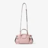 Bar Holdall Small Borsa da viaggio in pelle rosa Biker Bar Holdall Small Borsa da viaggio in pelle rosa Biker