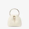 Borsa a secchiello Bon Bon in pelle naturale con manico in metallo Borsa a secchiello Bon Bon in pelle naturale con manico in metallo