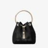 Borsa a secchiello Bon Bon in rete nera