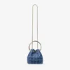 Borsa a secchiello Bon Bon in tessuto denim a trama incrociata Borsa a secchiello Bon Bon in tessuto denim a trama incrociata