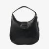 Borsa a tracolla Bar Hobo Medium in pelle Biker nera Borsa a tracolla Bar Hobo Medium in pelle Biker nera