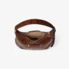 Borsa a tracolla Bar Hobo Small Cognac in pelle con stampa serpente Kigali Borsa a tracolla Bar Hobo Small Cognac in pelle con stampa serpente Kigali