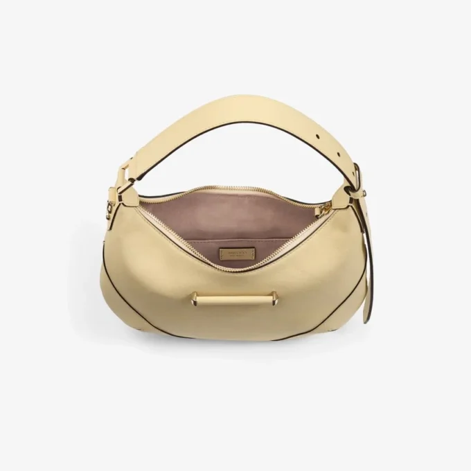 Borsa a tracolla Bar Hobo Small in pelle Biker color Buttermilk Borsa a tracolla Bar Hobo Small in pelle Biker color Buttermilk