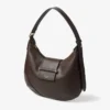 Borsa a tracolla Bar Hobo Small in pelle Biker color cioccolato Borsa a tracolla Bar Hobo Small in pelle Biker color cioccolato
