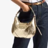 Borsa a tracolla Bar Hobo Small in pelle metallizzata oro vintage Borsa a tracolla Bar Hobo Small in pelle metallizzata oro vintage