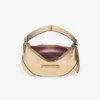 Borsa a tracolla Bar Hobo Small in pelle metallizzata oro vintage Borsa a tracolla Bar Hobo Small in pelle metallizzata oro vintage