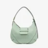 Borsa a tracolla Bar Hobo Small Verde in pelle Biker Borsa a tracolla Bar Hobo Small Verde in pelle Biker