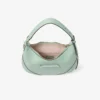 Borsa a tracolla Bar Hobo Small Verde in pelle Biker Borsa a tracolla Bar Hobo Small Verde in pelle Biker