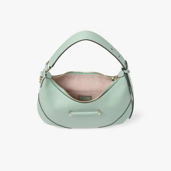 Borsa a tracolla Bar Hobo Small Verde in pelle Biker Borsa a tracolla Bar Hobo Small Verde in pelle Biker
