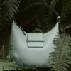 Borsa a tracolla Bar Hobo Small Verde in pelle Biker Borsa a tracolla Bar Hobo Small Verde in pelle Biker