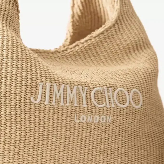 Borsa a tracolla Beach Diamond Hobo Large in rafia naturale Borsa a tracolla Beach Diamond Hobo Large in rafia naturale