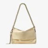Borsa a tracolla Callie in pelle metallizzata dorata Borsa a tracolla Callie in pelle metallizzata dorata